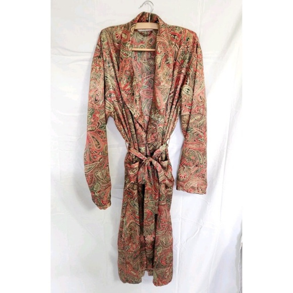 Vintage Victoria's Secret Paisley Print‎ Robe Size S